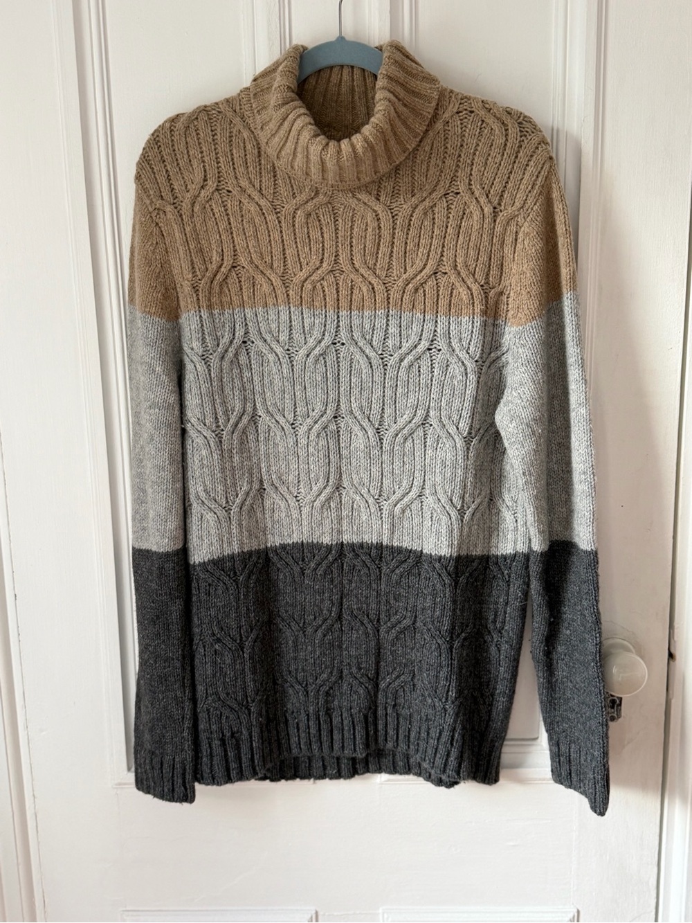 Women’s Tasso Elba Colour block Wool Blend Sweater Size Large